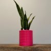 Bubble Planter Pot , indoor plant stand with Hidden Drip Tray, 3D Printed Planter The Poppy, Garden Decor