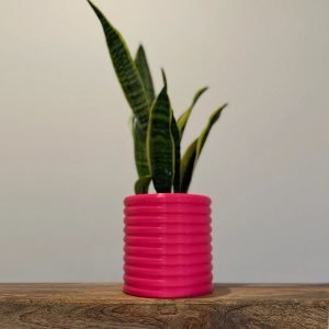 Bubble Planter Pot , indoor plant stand with Hidden Drip Tray, 3D Printed Planter The Poppy, Garden Decor