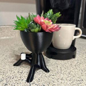 Coffee Love planter Custom Colors Cup and Planter, pots with drainage,  coffee shop decor, coffee bar sign Decor