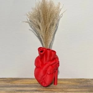 Human Heart Vase, 3D Printed Vase, Realistic Human Heart, Decor Accessories, Unique Desk Planter, Heart Planter