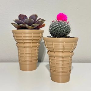 Ice Cream Planter - Pot With Drainage - Ice Cream Cone - Cute Planter - Ice Cream Decor - 3D Planter