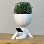 People Planter Book Reader - Pots With Drainage