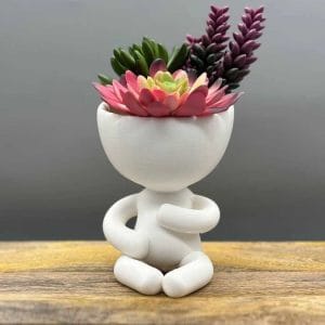 People Planter Pregnant | Pots With Drainage | Embrace | Crossed legs with a Bun in the Oven | Midwife Gift Idea