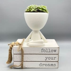 Person Planters, Plant Pot Robert - Zen Planter - cute planters - happy pot - 3d printed planter