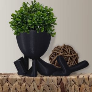 Planter Book Reader, People Planter - Small Plant Pot - 3d Printed Planter | Plant Stand | Book Nook
