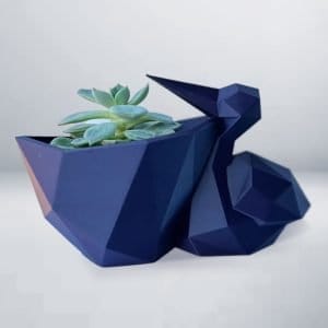 Polygonal Succulent Haven in the Form of an Open-Mouthed Stork - pots with drainage - cute plant pot