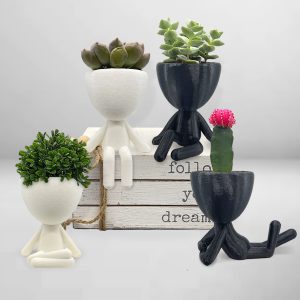 Set People Planter, Succulent Planter, Plant Pot Robert Cute Planter - Zen Planter