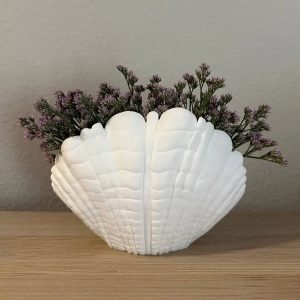 Shell Vase, seashell vase, flower vase, beach decor, Oyster vase Creative Shell 3D Printed Vase, Flower Pot Home Decoration