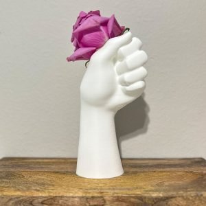 hand vase for flowers, 3D printed vase, vase hand, flower vase, unique art vase Hand vase, dried flowers holder, modern hand vase
