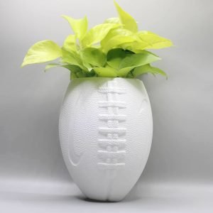 American Football Planter Pot 3D Printed - Plant Pot for Indoor Plants- Plastic -Unique planter for indoor with Drai... American Football Planter Pot WHITE 3D Printed - Plant Pot for Indoor Plants- Plastic -Unique planter for indoor with Drainage hole - MADE IN USA