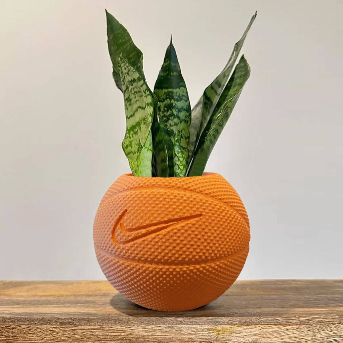 Basketball Planter Pot 3D Printed With Drainage Hole - Makeup Brush & Pen Holder - Image 10